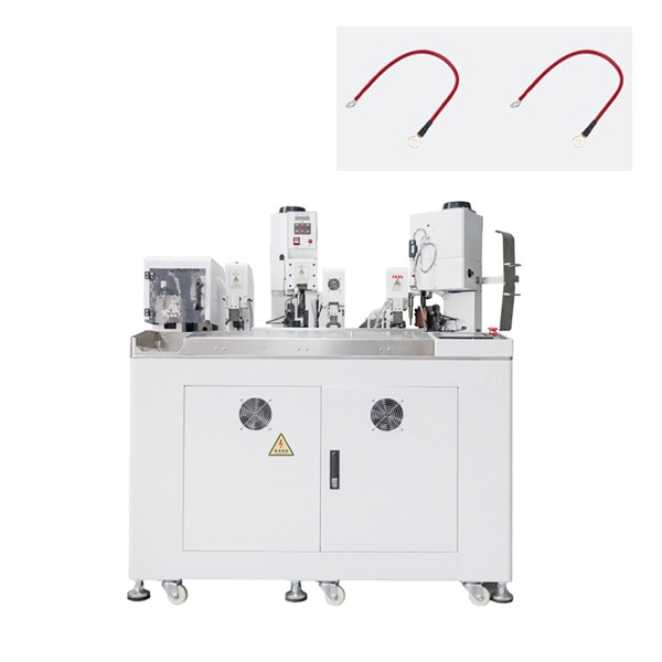 HC-20+HRSG Fully automatic shrink tube heating wire terminal crimping machine