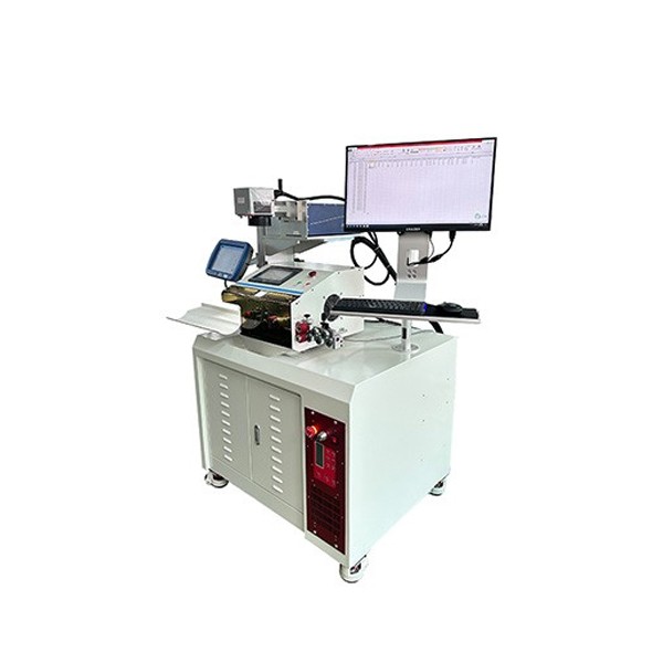 Automatic wire stripping cutting and UV laser marking machine