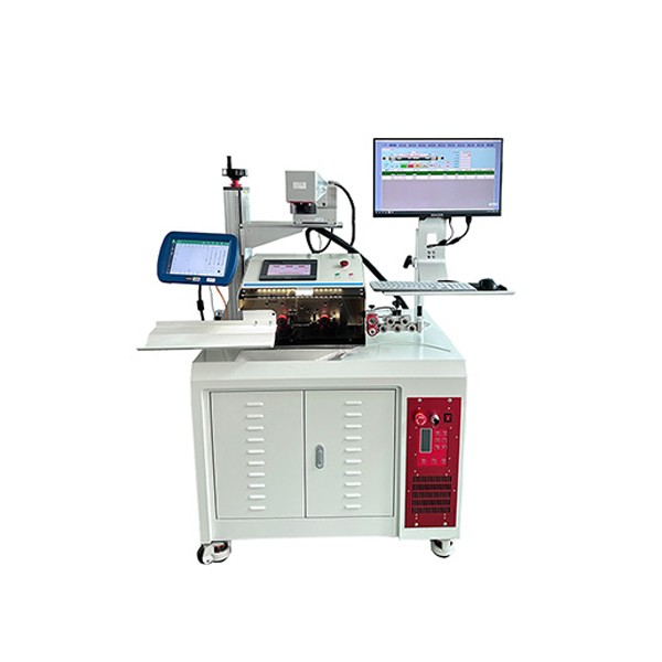 Automatic wire stripping cutting and UV laser marking machine