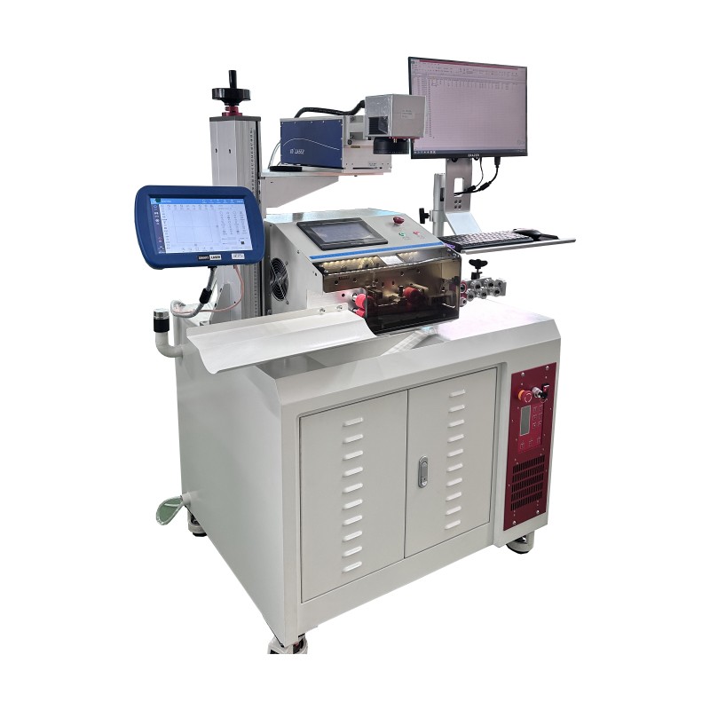 HC-715C Wire Stripping Machine(Belt feeding) with laser machine